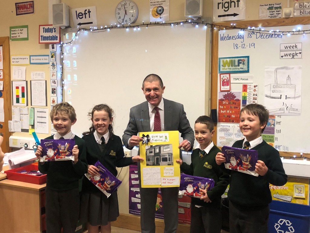 PINKERTONS PARTNER WITH BALLYHOLME PRIMARY TO INSPIRE FUTURE ESTATE AGENTS 