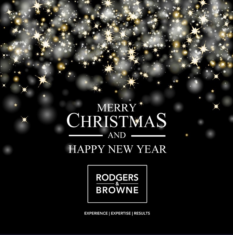 MERRY CHRISTMAS AND HAPPY NEW YEAR FROM RODGERS & BROWNE