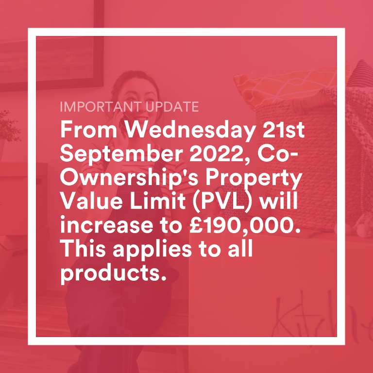 Co-Ownership Eligible Property Value Increases to £190,000