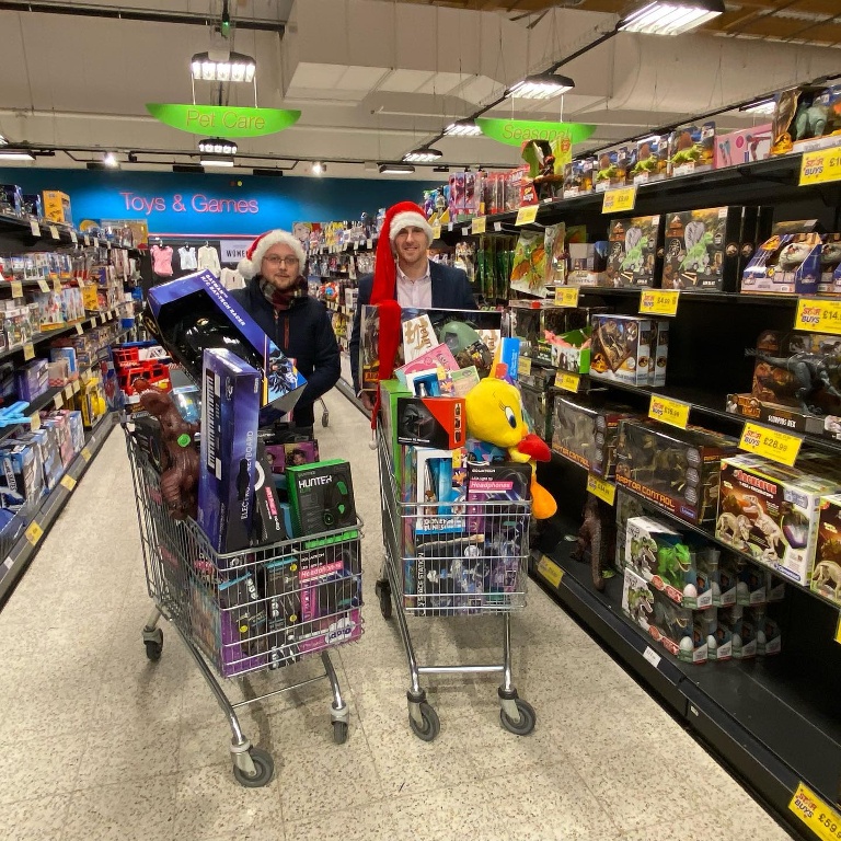 Philip & Paul with £100's of gifts